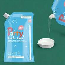 1000ml Capacity Bubble Liquid Bag, Containing 100ml Concentrated Bubble Liquid, Bubble Water For Children's Bubble Machine Parent-Child Games, Suitable For Children Over 3 Years Old - Multicolor - View 8