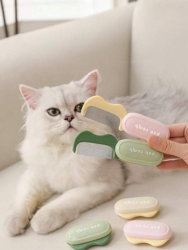 Peine plegable para gatos, cepillo desenredante y quitapelos, herramienta de aseo para mascotas, cepillo quitapelos para perros, peine dedicado para pelo de perro