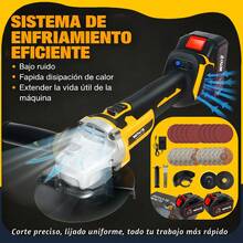 WANSE 21V Cordless Grinding Machine With Brushless Motor - Yellow - View 5