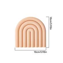 Modern Rainbow Pot Mat, Heat-Resistant Silicone Pot Mat, Colorful Arch Design, Non-Slip Kitchen Table Protector, Suitable For Hot Pots, Frying Pans, Plates And Cookware, Decorative Table Accessory, Home Kitchen Use, Cute Gift Idea - View 17
