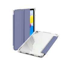 Lightweight 3-Fold Stand Tablet Protective Case With Side Pen Slot, Transparent TPU Edge Shockproof Flip Cover Case, Compatible With IPad 10.2"/7th/8th/9th/Pro 10.5/Air(3rd Gen) - View 6