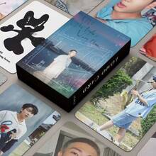 Hot Selling 55pcs Bulletproof Laser Cards PlaceWrong Celebrity Merchandise Kim Namjoon LOMO Collection Cards - Suitable For Collecting Photo Cards, Stickers, High-Definition Collection Grade Photo Cards, Fan Collection - Katseye Light Stick, Straykid, Photocard, K Pop, Katseye Photo Card - Multicolor - View 2