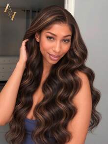ARABELLA Highlight #30 Color 13x4 Transparent Lace Front Wig Body Wave 100% Human Hair 150% / 180% Density Options Invisible Knots Pre Plucked Natural Hairline For Women Beginner Friendly - Multicolor - View 1