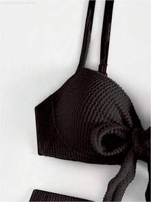 Women Athletic Bikinis - Negro - View 5