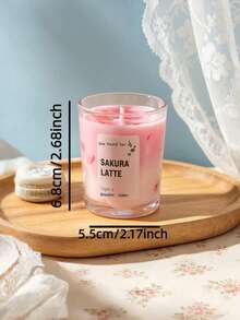 4件/2件/1件，2.68英吋 X 2.17英吋，法式咖啡杯香氛蠟燭，緊急照明，玻璃蓋蠟燭，節日裝飾，生日，畢業，禮物，精緻，奢華，場景布置，度假，優雅晚餐蠟燭，花園 - 咖啡杯 - 查看 10