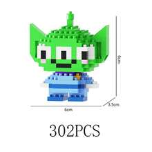 Disney Stitch Judy Nick Building Blocks 302PCS Action Cartoon Character Winnie Piglet Brick Model Disney Princesses Snow White Building Block For Birthday Gifts - Multicolor - View 12