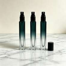 1pc Dark Green Gradient High-End Square Glass Perfume Bottle, Refillable Empty Perfume Spray Bottle With Black Cap, Portable Travel Cosmetic Dispenser For Perfume Sample Storage. 5-10ml Premium Glass Perfume Sample Bottle, Square Perfume Dispenser Bottle. Suitable For Outdoor Activities, Shopping, Gatherings, Travel, Camping, Running, Cycling, Hiking, Etc. Bottom Fillable Leak-Proof Non-Spraying Reusable - Multicolor - View 17