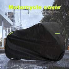 Motorcycle Cover, 500D Black Spray Painted Reflective Electric Scooter Cover, Durable And Suitable For All Seasons, Outdoor Sun Protection, Scooter Cover, Tear-Resistant, Suitable For All Seasons. - Black - View 4