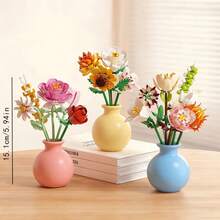 Khối xây dựng nhiều màu phù hợp cho & - Chủ đề hoa phối hợp, đồ chơi khối xây dựng & quà tặng ngày lễ (Giáng sinh, Halloween) - Nhiều màu áp dụng cho, tiệc - Khối xây dựng, không bao gồm bình hoa - Nhiều màu - Xem 4