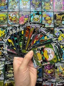 Funko 1 Box Pokémon Cards Rare VMAX, GX, EX, Collectible Cards, Shiny Cards, Universal Language, Pokémon Anime Peripheral Cards, Tabletop Game PVC Game Cards - Multi-color - View 5