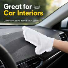 30pcs Reusable Microfiber Dusting Cleaning Gloves, Dry & Wet Use, Lint-Free Soft Cleaning Gloves, Suitable For Makeup Vanity, Makeup Brushes, Cosmetic Storage Boxes, Furniture, Glass, Bathroom And Car Interior, Makeup Vanity Dusting Tool - Multicolor - View 4