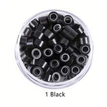 Micro Silicone Rings - 200pcs Hair Extensions Beads 5 Colors Silicone Lined Micro Links For Women Hair Feather Extensions Tool - View 11