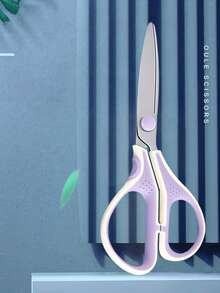(Oule) Multi-Purpose Stainless Steel Scissors, Suitable For School, Office And Home Use, Portable Multi-Function Craft And Paper Cutting Tool, Comfortable Handle, Stationery Office Supplies, Back To School Student Supplies - Single Piece - View 3