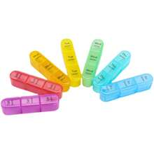 Portable Travel Pill Box, Large Capacity 21 Compartments Seven Days A Week, Portable Medicine Manager, Morning, Afternoon And Evening Vitamin Storage Box, Pill Organizer, Travel And Office Colorful Medicine Storage Box - one-size - View 10