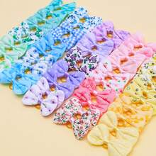 10pcs Spring Limited Edition Dopamine Colorful Bow Pet Hair Clips, Suitable For Decorating Medium & Small Long-Haired Cats & Dogs, Perfect For Wedding, Birthday Party, Mother's Day And Other Holidays, Mixed Styles - Multicolor - View 7