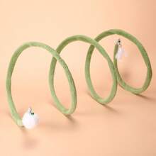 1pc Foldable Cat Tunnel Toy, Cat Self-Entertainment Hunting Spiral Tunnel Toy, Interactive Self-Play Training Toy, Suitable For Single And Multi-Cat Households, Foldable And Easy To Store Indoor Cat Toy, With Detachable Bell - View 8
