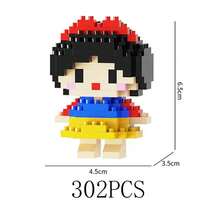 Disney Stitch Judy Nick Building Blocks 302PCS Action Cartoon Character Winnie Piglet Brick Model Disney Princesses Snow White Building Block For Birthday Gifts - Multicolor - View 15