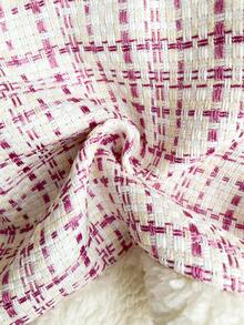 Autumn/Winter Baby Girl Pink Plaid Lamb Fleece Patchwork Sweet & Cool Stylish Versatile Outdoor Jacket - Pink - View 7