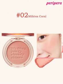 Too Cool for School K-Beauty Peripera Matte Blush Palette + Aegyo Sal Eyeshadow Stick, Fine Texture, Long-Lasting, Multi-Functional, Creamy Finish, Korean Style Makeup Set - Blush & Eye Stick Glow Set - View 4