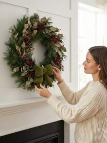 Velvet Bow Christmas Decoration, 3 Colors Large Gift Bows, Christmas Tree Hanging Ornament, Suitable For Christmas Home Decor And Gifts - Bow - View 3
