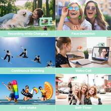 Nicamery Digital Camera Latest 1080P 44MP Digital Camera Suitable For Photography, Digital Point And Shoot And Shooting Camera, 16x Zoom 32GB Memory Card Compact Travel Camera, Suitable For Teenagers And Elderly Gifts - Green - View 7