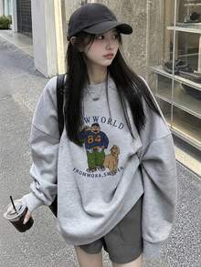 Women Sweatshirts - Dark Grey - View 3