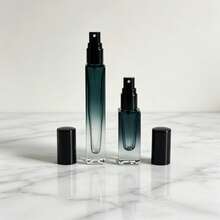 1pc Dark Green Gradient High-End Square Glass Perfume Bottle, Refillable Empty Perfume Spray Bottle With Black Cap, Portable Travel Cosmetic Dispenser For Perfume Sample Storage. 5-10ml Premium Glass Perfume Sample Bottle, Square Perfume Dispenser Bottle. Suitable For Outdoor Activities, Shopping, Gatherings, Travel, Camping, Running, Cycling, Hiking, Etc. Bottom Fillable Leak-Proof Non-Spraying Reusable - Multicolor - View 13