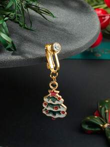 CIZME 1pc Cute Christmas Fake Belly Ring For Women,Santa Claus Hat,Christmas Tree Non Piercing Belly Button Rings Fake Navel Rings For Christmas Party Gift - Fake Belly Ring - View 10