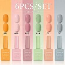 Set Kutek Gel 6 Warna dengan Botol yang Sesuai Warna, Cocok untuk Manikur Wanita di Musim Semi, Gugur, Dingin, dan Musim Panas, Manikur DIY di Rumah, Penataan Manikur Sehari-hari, Set Gel Warna-warni untuk Penggunaan Pribadi, Manikur di Rumah dan Desain Manikur Musiman - MultiWarna - View 25