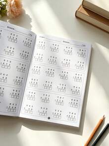 Libro de práctica de 1000 sumas y restas, cuaderno de aprendizaje de matemáticas, 32 páginas, entrenamiento de cálculo rápido de matemáticas para niños, libro de práctica de matemáticas elementales, material de educación en el hogar, suministros de enseñanza para el hogar y la escuela, esencial para el maestro, regalo de aprendizaje, regalo de Navidad/regalo de cumpleaños - Multicolor - Ver 10