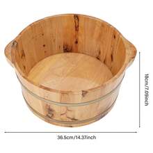 Foot Tubs - Wood Color - View 2