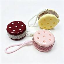 Shiny Rhinestone-Studded Dual-Layer Wet/Dry Separated Powder Puff Storage Box, Portable Breathable Makeup Sponge & Powder Puff Case, Travel Makeup Tool - Multicolor - View 11