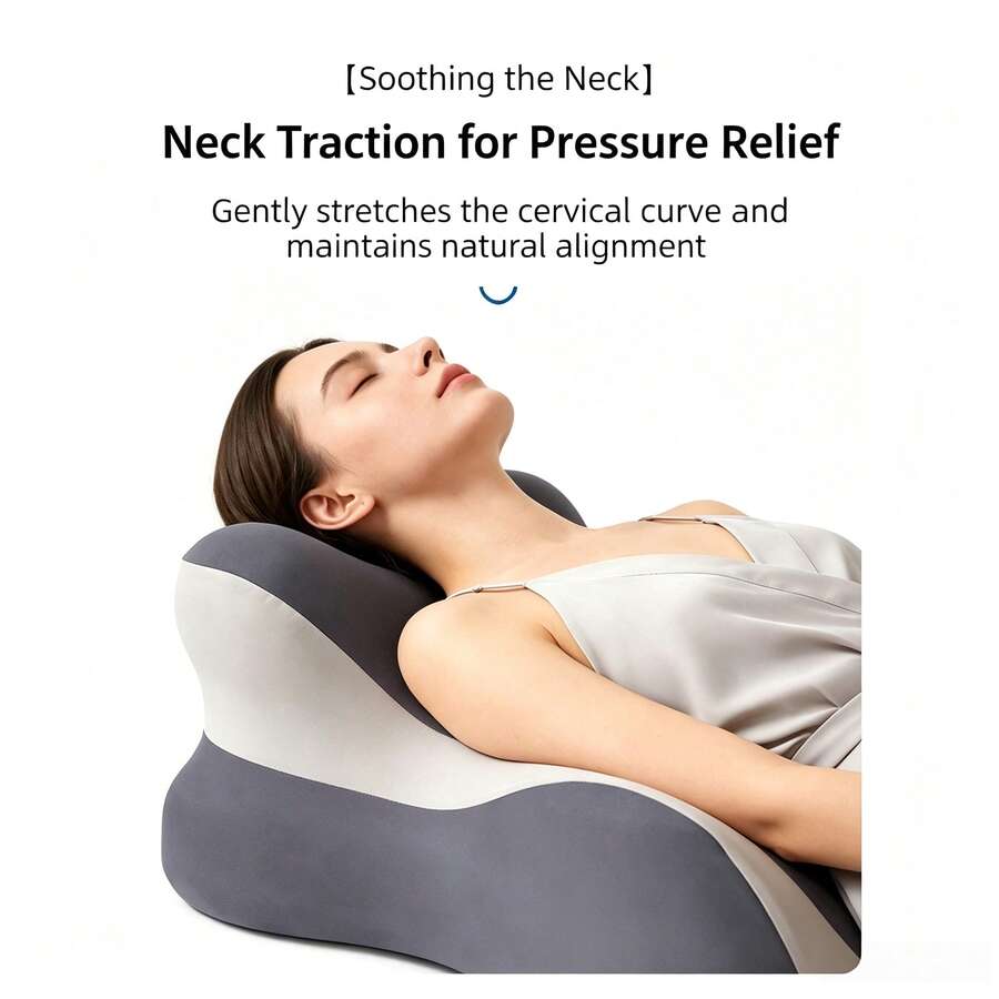 1pc Ergonomic Multifunctional Lumbar Support Pillow, Memory Foam Wedge Pillow, Suitable For Bedroom, Dormitory And Reading Scenes Sleep Cushion - Multifunctional Belly Sleeping Pillow - View 1