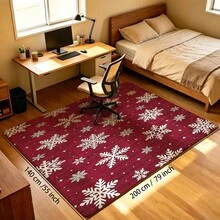 Snowflake Christmas Decor Rug, Machine Washable Non-Slip Indoor Rug, Suitable For Kitchen Bathroom Living Room Bedroom - Multi-color B - View 11