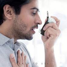 Asthma Inhaler Keychain, Casual Style Cough Bottle Protective Case, Portable, Available In Black, Blue, Pink, Grey, Suitable For Outdoor Use - View 2