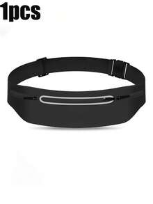 Invisible Elastic Waist Belt, High Reflective Adjustable Zipper Closure Running Waist Bag, Ultra-Thin Running Waist Bag, Suitable For Travel, Storing Money, Phone, Unisex, Suitable For Fitness, Work, Commuting, Running, Hiking - Multicolor - View 16