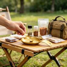 1pc/2pcs Gold Handle Small Tray, Stainless Steel Material Durable And Rust-Resistant, Built-In Hanging Hole For Easy Storage And Placement, Dessert Snack Sauce Serving Plate, Outdoor Picnic Camping Display Item, Suitable For Thanksgiving Family Dinner, Christmas Party, Halloween Afternoon Tea, Easter Snack Arrangement, Kitchen Cooking Food Prep Decorative Plate - Gold - View 7