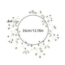 1pc Elegant Party Iron Hairband Bridal Wedding Hair Accessory All Season - Silver - View 7