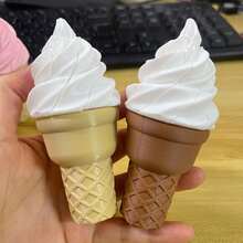1pc Surprise Ice Cream Sword Toy, Retractable Realistic Soft Ice Cream Prank Prop, Funny Novelty Desktop Toy Gift - Multicolor - View 4