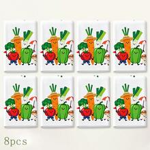 2pcs Cute Cartoon Vegetable Print Kitchen Towels, Carrot Tomato Green Pepper Broccoli Fun Pattern Hand Towels, Fresh Pastoral Style Absorbent Dish Cloth Tea Towel, Suitable For Kitchen Cooking, Baking, Cleaning Wiping And Home Decor, Vegetable Theme Kitchen Supplies Gift - Multicolor - View 7