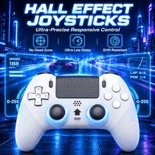A Wireless Controller Compatible With The P5, P5 Slim, P5 Pro, PC, Featuring A Hall-Effect Joystick, Dual Vibration Motors, A Six-Axis Gyroscope, Macro Programming, Turbo Mode, 1000mAh Battery, Built-In Speaker, Microphone, 3.5mm Headphone Jack. - View 8