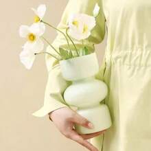One-Piece Glass Vase, Suitable For Home Decor, Holiday Gifts, Home Decoration, Vase, Tabletop Centerpiece, Birthday Graduation Room Decoration - 1PC - View 9
