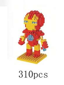 Disney The Avengers Spider-Man Building Blocks 310PCS Action Cartoon Character Superhero Hulks Groot Brick Model Building Block For Birthday Gifts - Multicolor - View 17