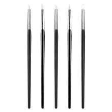 5pcs Nail Art Gel Carving & Printing Silicone Nail Brushes, Soft Reusable Silicone Brush Heads, 5 Different Brush Head Designs, Suitable For Home DIY, Professional Nail Salon And Beginner Nail Artists, Halloween And Christmas Gifts - Multicolor - View 13