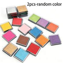 1/2/20pcs Mixed Color Ink Pads, Washable, High Aesthetic, Compact And Portable, Suitable For Crafts, Scrapbooking And Various Activities, Vibrant Colors, Perfect For DIY Handmade, Art Projects, Back To School Stationery, Fun Holiday Gifts, Creative Ink Pads - Multi-color - View 10