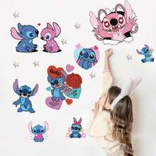 1 buah Stiker Dinding Dekoratif PVC Perekat Diri Kartun Disney Stitch, Tahan Air untuk Rumah - View 7