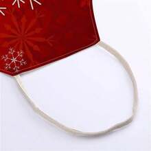 1pc Christmas Santa Claus Reindeer Sleigh Print Apron - Sleeveless Design, Durable And Comfortable Fit, Santa Claus Riding Reindeer Sleigh With Snowflake Pattern, Suitable For Cooking, Baking And Home Cleaning, Household Cleaning, Housework Apron, Hand-Painted Handmade Gardening Apron, Fun Holiday Gift - Multicolor - View 11