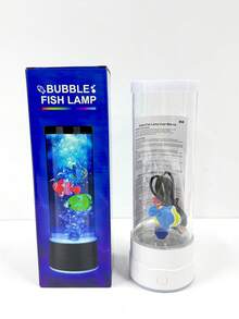 Aquarium Bubble Fish Light, Vibrant LED Lighting, 6 Color-Changing Modes, Soft Night Light, Simulated Fish Bubble Atmosphere Lamp, Suitable For Aquarium Enthusiasts, Home Decor With Realistic Tropical Fish For Relaxing Environment Night Light - View 14