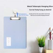 A4 Transparent Plastic Clipboard With Clip And Ruler, 8.86'' X 12.4'' Letter Size Writing Board, Suitable For Meeting Notes, Drawing And Measuring, School Supplies, Office Supplies - Single Piece - View 5