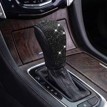 Sparkling Rhinestone Car Gear Shift Cover, Bling Full Crystal Automatic Transmission Universal Gear Knob Protector, PU Leather Automatic Transmission Universal, Women's Fashion Car Interior Decoration - Multicolor - View 4